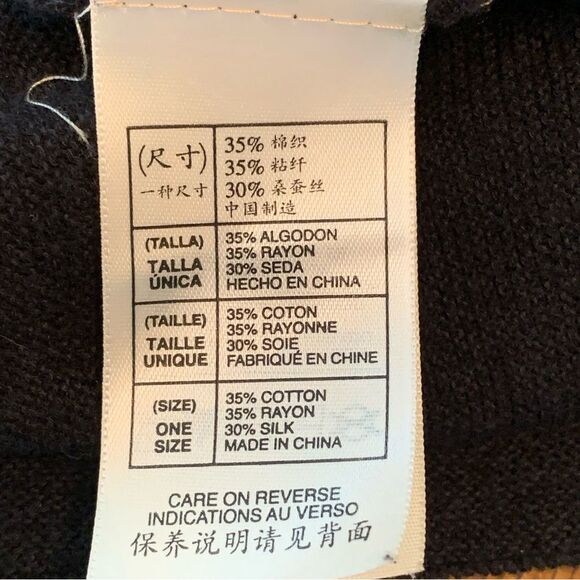 MAX STUDIO SILK BLEND HOODED CAPE WOMENS OS BLACK OPEN KNIT OPEN FRONT. - Picture 11 of 13